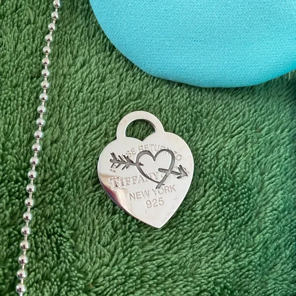 NWOT Tiffany & Co Mixed Bead Adjustable 28" - 30" Necklace & Heart Pendant 925 - Picture 3 of 12